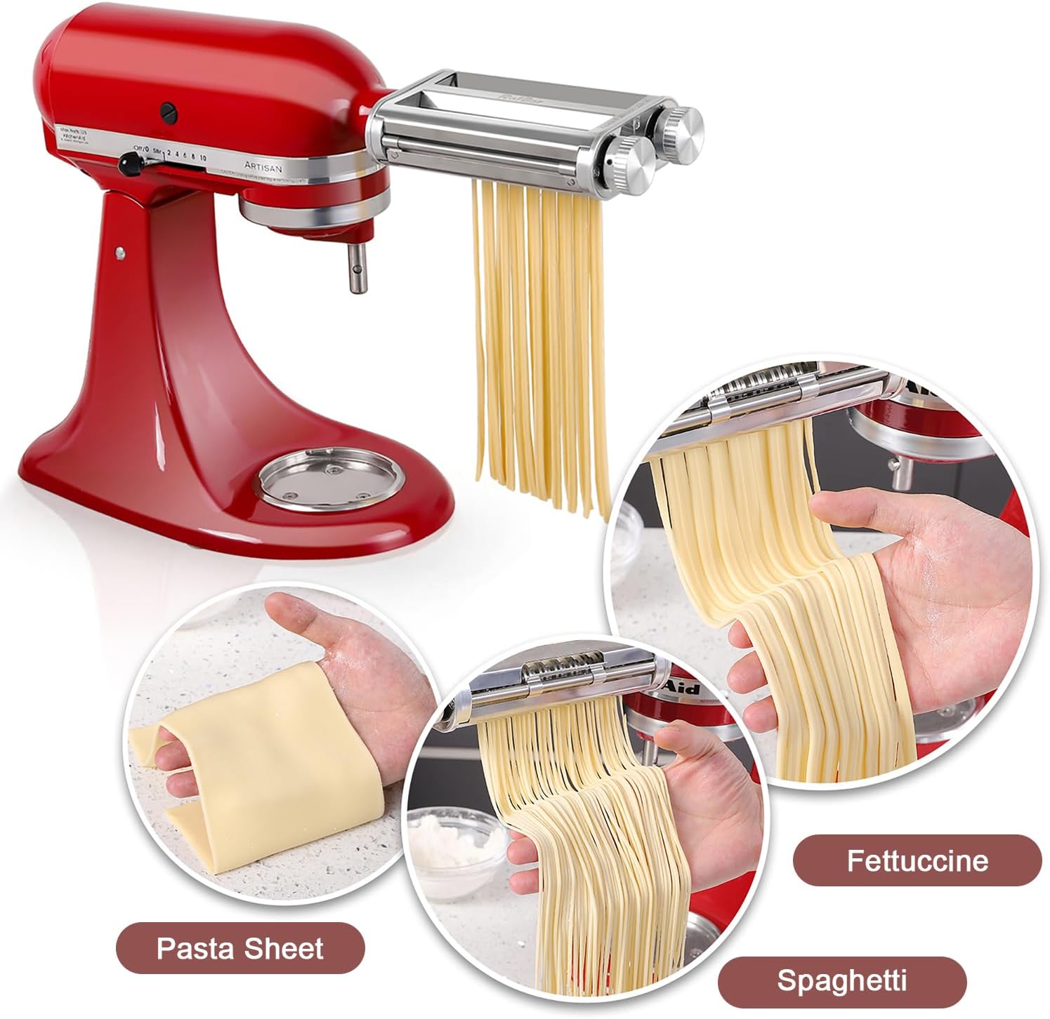 키친에이드 믹서 3-in-1 파스타 롤러 커터 부착물, - Kitchenaid Mixer Hand Mixer 리뷰 및 가격