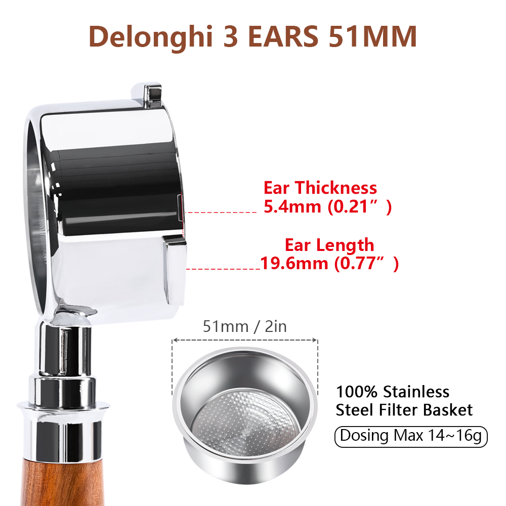 커피용 바닥이 없는 포터필터 51mm, 델롱기 EC68 - Delonghi Espresso Magnifica 리뷰 및 가격