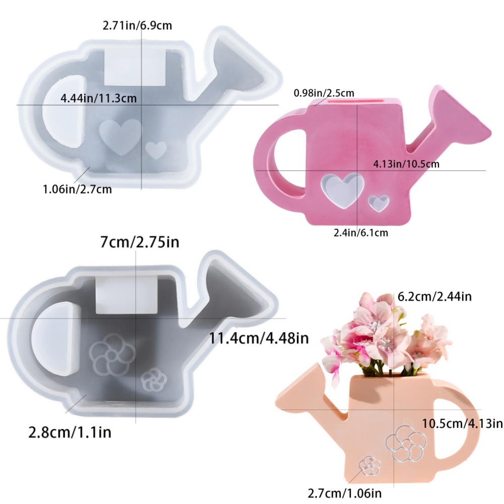 2개 세트, 석고 물뿌리개 모양 실리콘 레진 몰드, D - Potsticker Mold 리뷰 및 가격