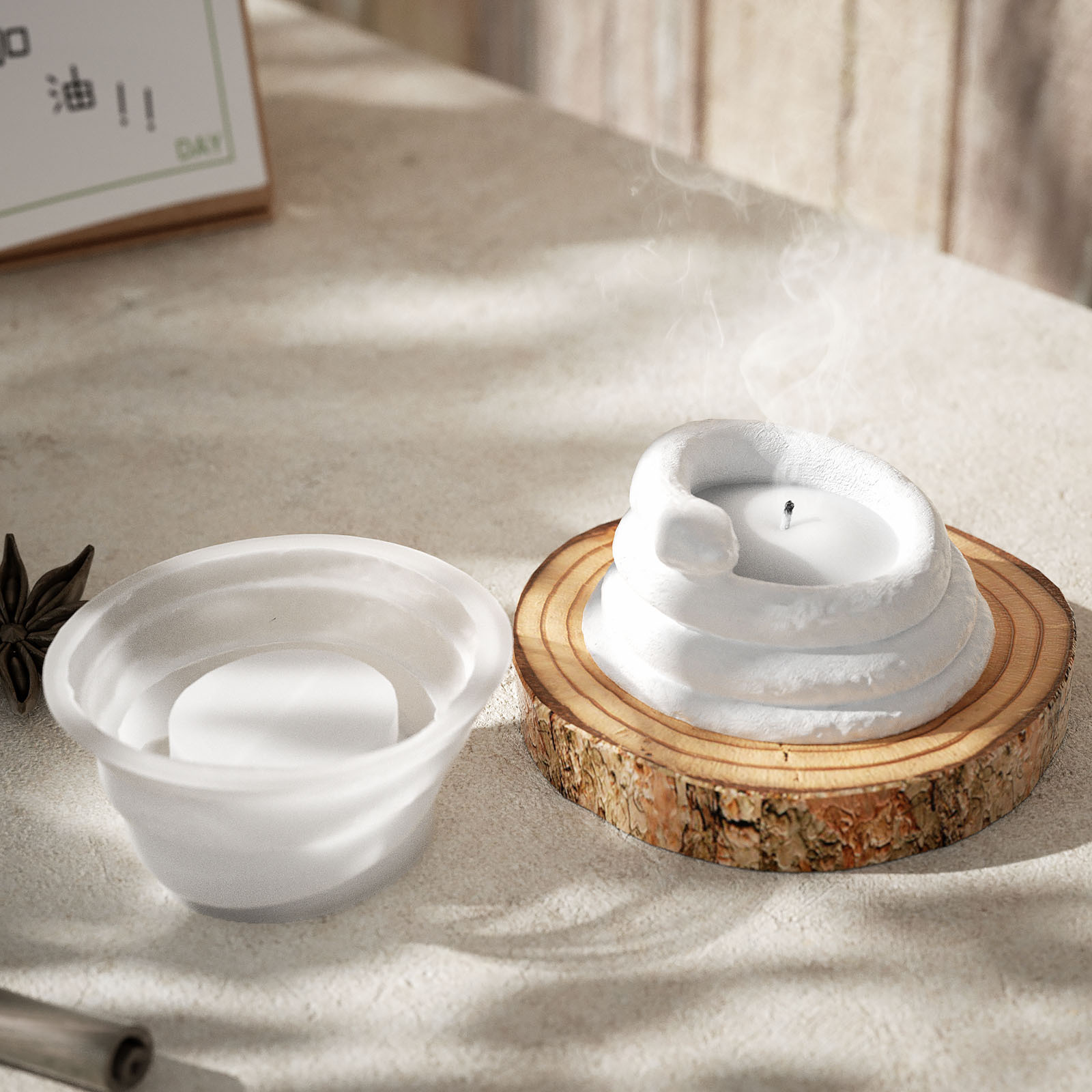 뱀 냄비 실리콘 금형 DIY 향기로운 라운드 양초 선박 - Potsticker Mold 리뷰 및 가격