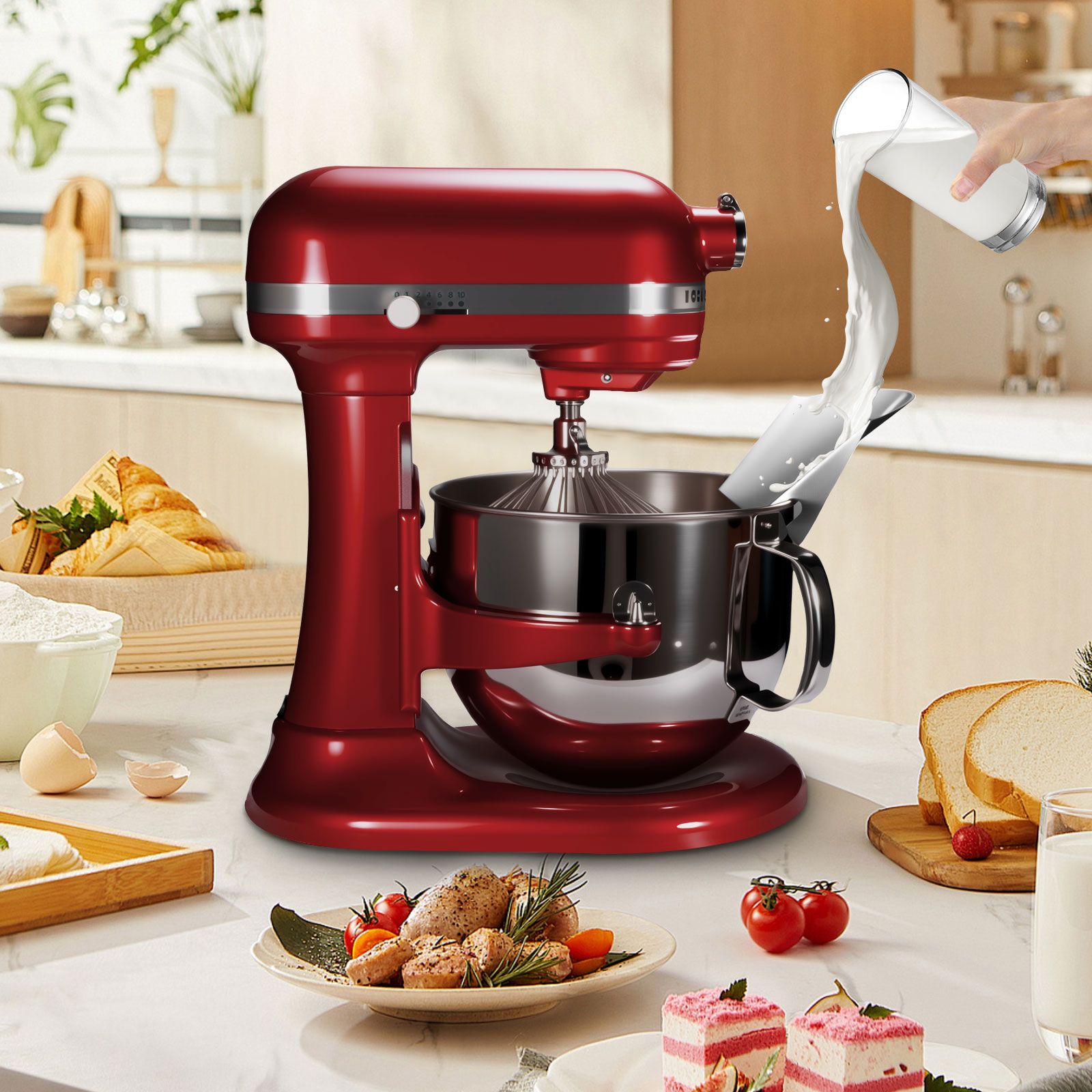 스탠드 믹서용 스테인리스 스틸 티핑 가드 1개 - 스테 - Kitchenaid Mixer Hand Mixer 리뷰 및 가격